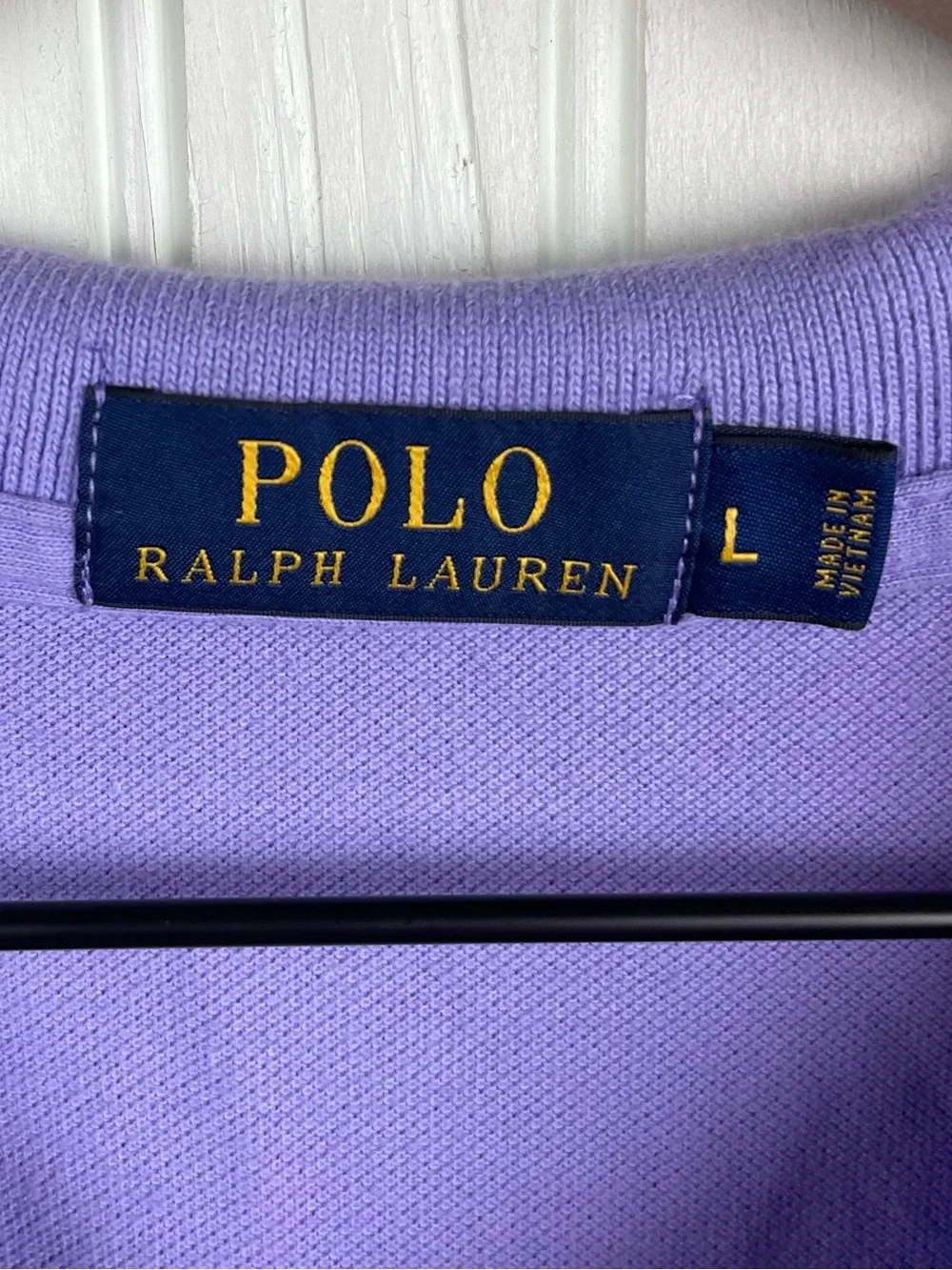 Vintage Polo Ralph Lauren Men's Polo Shirt Size Large Lavender Purple Preppy Y2K